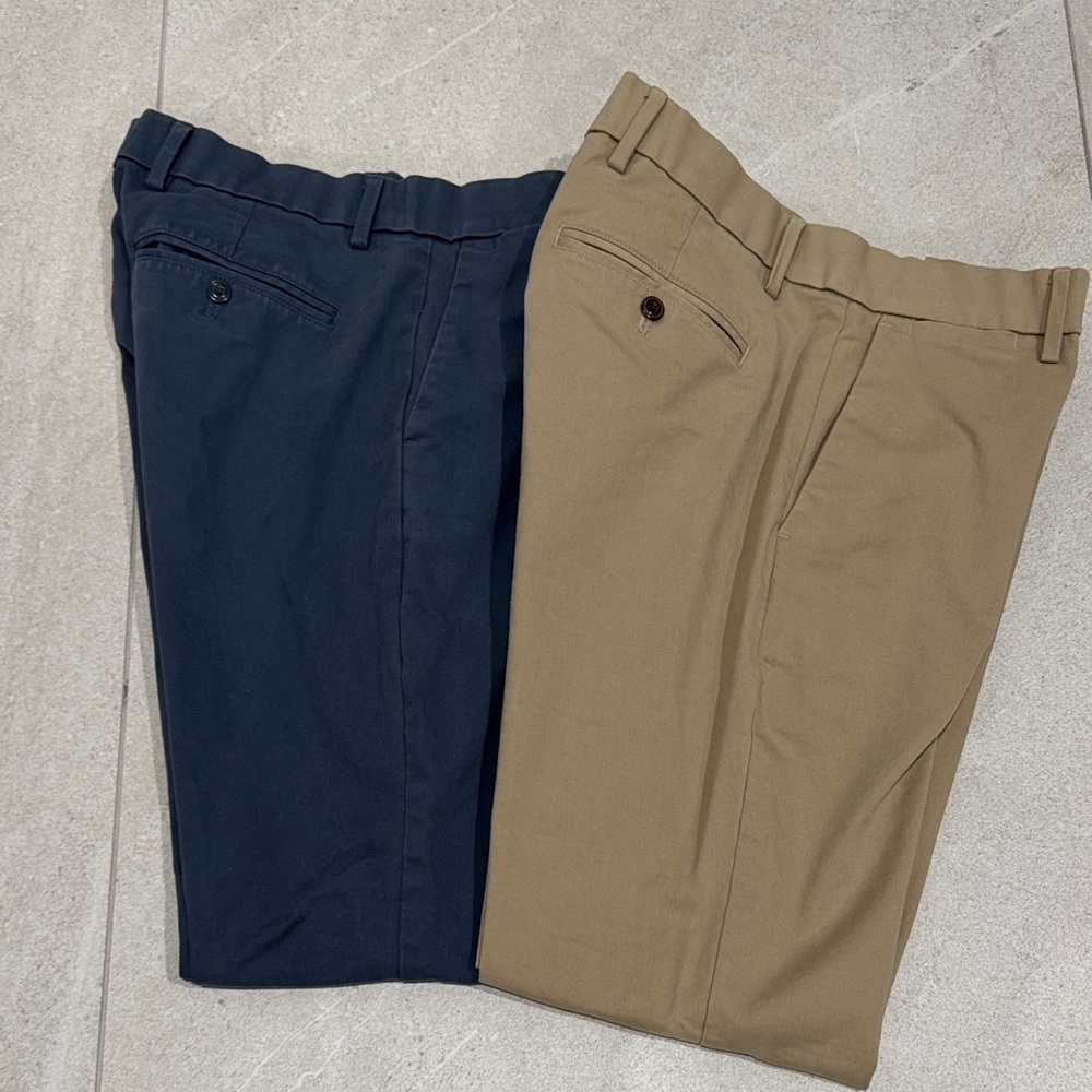 GAP lot Men's Blue Khaki Straight Pants Slacks Chinos 28” x 30”
